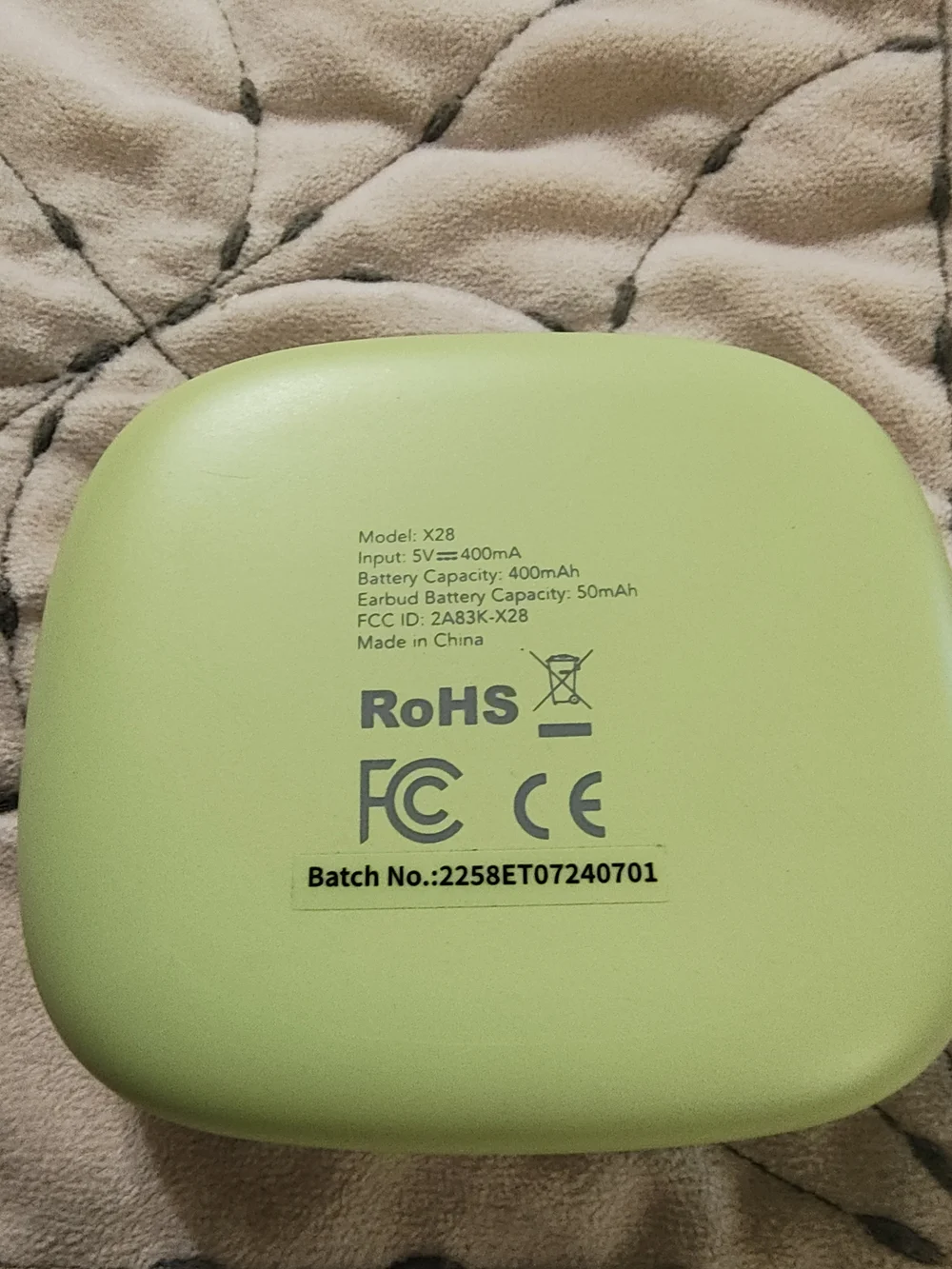 Miniso Lime Green Open-Ear Wireless Earbuds with Charging Case